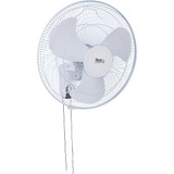 Best Comfort 18 In. 3-Speed White Oscillating Wall-Mount Fan