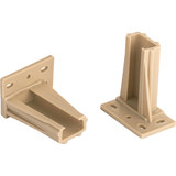 Knape & Vogt 2-3/8" Plastic Drawer Slide Mounting Bracket (2-Pack) 1805-101P