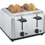 Hamilton Beach 4-Slice Brushed Stainless Steel Toaster 24910G