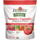 Burpee Natural & Organic 4 Lb. 3-6-4 Tomato + Vegetable Dry Plant Food BP4TV