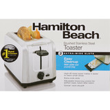 Hamilton Beach 2-Slice Brushed Stainless Steel Toaster