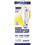 Satco 100W Clear ED17 Medium High-Pressure Sodium High-Intensity Light Bulb