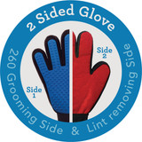 True Touch 2-In-1 Silicone Tip Five Finger Deshedding Pet Glove