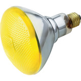 Satco 100W Yellow Medium Base BR38 Incandescent Bug Floodlight Bulb S4426