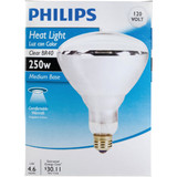 Philips 250W Clear Medium BR40 Incandescent Heat Light Bulb