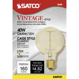 Satco 40w G25 Vintage Bulb S2425