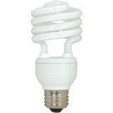 Satco 75W Equivalent Warm White Medium Base T2 Spiral CFL Light Bulb (3-Pack)