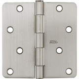 National Hardware 4 In. x 1/4 In. Radius Satin Nickel Door Hinge