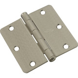 National 3 In. Satin Nickel 1/4 In. Radius Door Hinge N830247