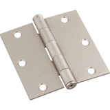 National 3-1/2 In. Square Satin Nickel Door Hinge N830248