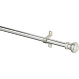 Kenney Ashby 28 In. To 48 In. 7/16 In. Satin Silver Standard Cafe Rod KN360/19NP