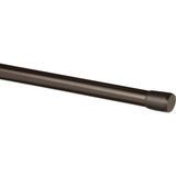 Kenney Carlisle 28 In. To 48 In. 5/8 In. Spring Tension Rod, Chocolate KN620NP