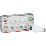 Satco 100W Equivalent Warm White A19 Medium LED Light Bulb (4-Pack) S28789