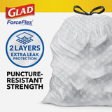 Glad ForceFlex 13 Gal. Tall Kitchen Trash Bags (40-Count) 79224 601891