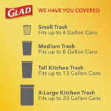 Glad Febreze 13 Gal. Lavender Tall Kitchen White Trash Bag (40-Count) 78459 602165