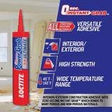 LOCTITE Power Grab 9 Oz. White Ultimate Construction Adhesive 2999434 261155