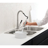 Kohler Malleco 1-Handle Lever Pull-Down Kitchen Faucet, Stainless R562-SD-VS 404386
