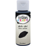 Testors 2 Oz. Acrylic Matte Craft Paint, Black
