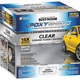 Rust-Oleum EpoxyShield Clear Finish Floor Coating Kit, Clear, 2.8 Qt.