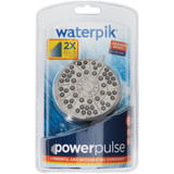Waterpik PowerPulse Massage 6-Spray 1.8 GPM Fixed Showerhead, Brushed Nickel XAS-619E 403506