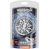 Waterpik PowerPulse Massage 6-Spray 1.8 GPM Fixed Showerhead, Chrome XAS-613E 403509