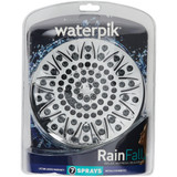 Waterpik RainFall+ Rain Shower 7-Spray 1.8 GPM Fixed Showerhead, Chrome ASR-733E 403515