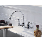 Peerless Claymore 2 Handle Wall Mount Kitchen Faucet