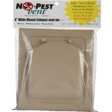 No-Pest 4 In. Tan Plastic Wide Mount Dryer Vent Hood