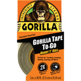 Gorilla 1 In. x 30 Ft. To-Go Heavy-Duty Duct Tape, Black 6100109