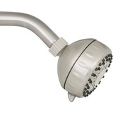 Waterpik PowerSpray+ 5-Spray 1.8 GPM Fixed Showerhead, Brushed Nickel TRS-529E 403553