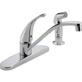 Peerless 1-Handle Lever Kitchen Faucet with Side Spray, Chrome P188500LF