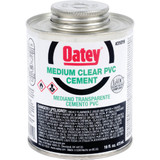 Oatey 1 Pt. Medium Bodied Clear PVC Cement 31019