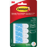 3M Command Outdoor Small Adhesive Strip, 16 Strips