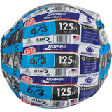 Romex 125 Ft. 6/3 Stranded Black NMW/G Electrical Wire