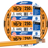 Romex 250 Ft. 10/2 Solid Orange NMW/G Electrical Wire 28829055