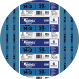 Romex 50 Ft. 14/3 Solid White NMW/G Electrical Wire