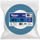 Romex 50 Ft. 14/3 Solid White NMW/G Electrical Wire 63946822
