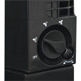 Best Comfort 12 In. 2-Speed Black Mini Tower Table Fan 15769 501220