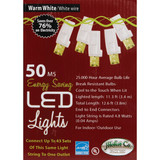 J Hofert Pure White 50-Bulb M5 LED Light Set with White Wire