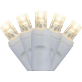 J Hofert Pure White 50-Bulb M5 LED Light Set with White Wire 2355-202