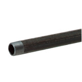 Southland 1/2 In. x 24 In. Carbon Steel Threaded Black Pipe 583-240DB