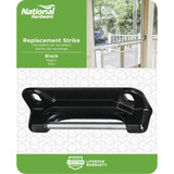 National Hardware Black Screen Door Strike Plate