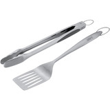 Weber Soft Rubber Grip Stainless Steel 2-Piece Barbeque Tool Set 6707 800836