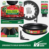 Master Mark Plus 90 Deg. Black Plastic Lawn Edging Coupler 53208 702256