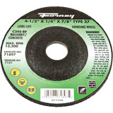 Forney Type 27 4-1/2 In. x 1/4 In. x 7/8 In. Masonry Grinding Cut-Off Wheel