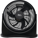 Best Comfort 12 In. 3-Speed Black Floor Fan 15650 500643