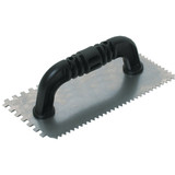 QLT 1/4 In. Square Notched & 1/4 In. V-Notched Trowel w/Black Handle 16251