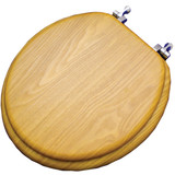 Home Impressions Round Closed Front Oak Veneer Toilet Seat WMS-17-V