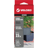 VELCRO Brand 4" Gray Adhsive Fastener 90800