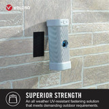 VELCRO Brand Industrial Strength Extreme Gray 1 In. x 4 In. Adhesive Hook & Loop Strip (5 Ct.)